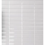 Ceramic Tiles, Size 10x30 cm, White Color, Potsan Model