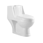 Floor Mounted Water Closet Toilet , White Color, Size 25 cm, Chinese Round Shape