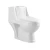Floor Mounted Water Closet Toilet , White Color, Size 25 cm, Chinese Round Shape