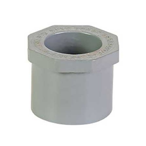 CPVC Plastic Short Reducer Schedule 80, Size 2×1 1/2 inch, Light Gray | Al-Jawdah Industrial Complex
