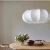 Lumina Ova Fabric Pendant Light, Height 25 cm, Diameter 60 cm, 2 m Wire