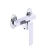 Chinese automatic square shattaf bathroom mixer, Short, chrome color
