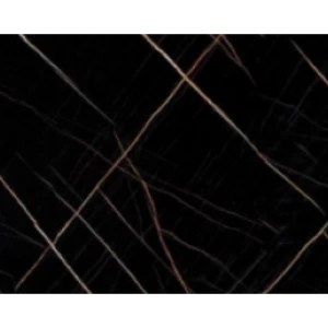 بديل الرخام لواجهات المجالس صيني، مقاس 290×120 سم، مستطيل، اسود اللون | روز ديزاين للديكورات الحديثة