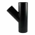 HDPE Plastic Tee 45°, Size 75×50 mm, Thickness 2.9 mm, Black Color | UPI Factory