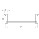 Straight Ladder Type Cable Tray (ORF), GI Steel, 150mm Height, 150mm Width, 50×25mm Channels Size, 32mm Flange Width | BAHRA