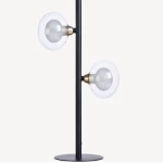 اباجورة طاولات عصريه 2 لمبة، ابعاد 25×16×40 سم، لون اسود