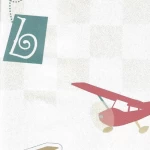 Youthful Wallpaper, Color red and gray, Length 10m, Width 53 cm 