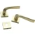 Separated Doors Handles Gold Color