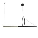 Decorative Ceiling Light, length 120 cm, gold color