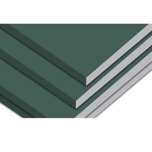 Fire and Moisture Resistant Gypsum Board 12.5 mm Thickness 2.40×1.20 m Green Color | 