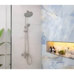 Shower Column Mixer, Chrome Color, Weight 2.2 kg