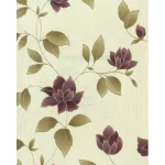 Italian Floral Wall Decoration Size 10m x 0.53m, Beige Color, Model 32478