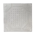 Decorative Tile for Flooring with Distinctive Design, Size 40x40x5 cm, Grey Color | Al Sarif Company