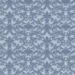 ورق جداري اسباني لون ازرق تصميم كلاسيك، مقاس 10 م×0.53 م، موديل 4-4004