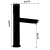 Washbasin Mixer Black Stone Handle Black Color | Algafary Sanitary ware - Image 2