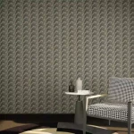 Patterned Wall Covering, Length 10 m, Width 50 cm, dark gray Color