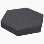 Hexagonal Interlock Paver Tiles, Thickness 6 cm Size 60×81.6×197 mm Black Color | Almwared Pro Company