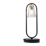Compact Modern Table Lamp, 31 cm Height, 10 cm Width, Black Color