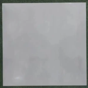 Ceramic Flooring Size 45×45 cm Plain Design Light Gray Color | EMOTION WHITE
