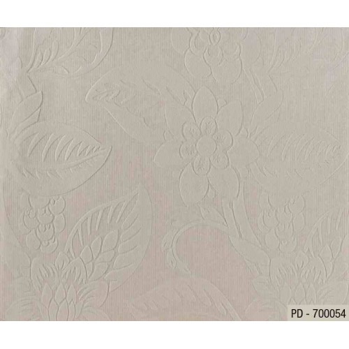 Floral Wallpaper Pale Beige Color 10m x 1.06m, Model 700054 | Balbaid Decor Company