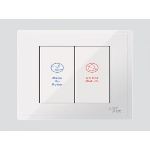 مفتاح مفرد داخل DND&MUR دي 3، 7×7 سم، 1 أمبير، لون أبيض | Art DNA
