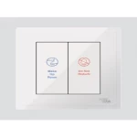 مفتاح مفرد داخل DND&MUR دي 3، لون أبيض، أبعاد 7×7 سم، أمبير 1