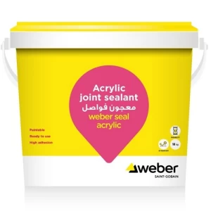 Weber Seal Acrylic Joint Filler Grey Color 18 kg Pack | Sodamco-Weber