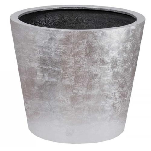 Stone Plant Pot 58x50 cm Silver Color | Sultan Garden Center