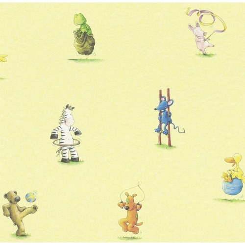 Youth and Children Wallpaper 10m x 0.53m Yellow, Model 295818 | Balbaid Decor Company