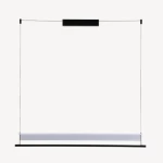 Ceiling Pendant Light, black Color, Dimensions 161x31x29 cm