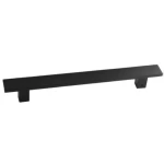Fixed door handle, Thickness 40 mm, Length 60 cm, Black Color