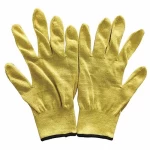 Cut-resistant glove, size L, yellow
