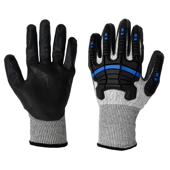 Shock Resistant Gloves Size 7 Small, Blue/Black Color | Reda Safe
