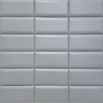 سيراميك بورسلان Velvet للأرضيات والجدران، سماكة 8 مم، سطح مطفي، لون رمادي ، مقاس 15×5 سم