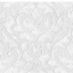 ورق جدران نقشات مقاس 15.6 م×100 سم، لون ابيض مع رمادي 