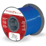 BAHRA 16 AWG THHN American Electric Wire, 600V, Stranded Copper PVC Insulated, Nylon Jacket, Blue Color 