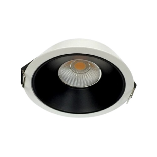 Spotlight Frame Adjustable Anti-Glare 7 cm Black/White | 
