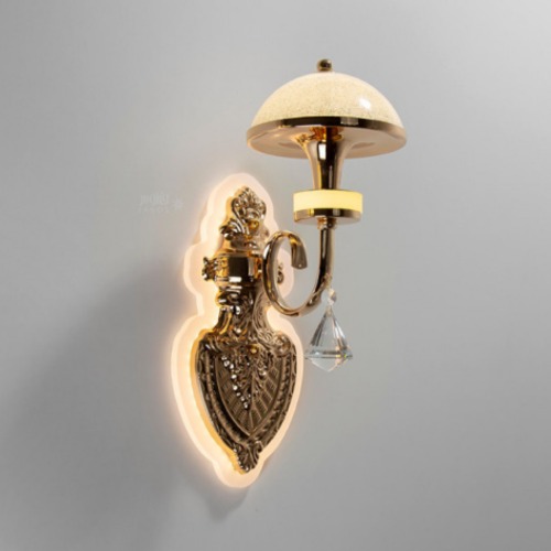 Classic Wall Light 31 cm Length, 14 cm Width, Gold Color | 