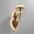 Classic Wall Light, 31 cm Length, 14 cm Width, Gold Color