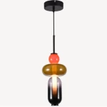 Nordik Pendant Light Modern, Dimensions 68 x 44 x 44 cm, Black Color