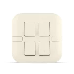 مفتاح انارة رباعي 10 أمبير، بيج، مقاس 7×7 سم، 250 فولت | سبكترا