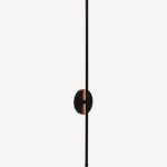 Modern Wall Sconce, 47 cm Length, 32 cm Width, Black