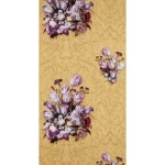 Floral wallpaper, gold color, length 10 m, width 0.53 m, model 17800  