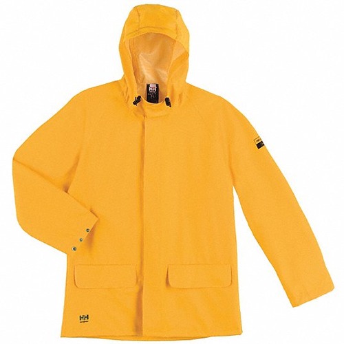 جاكيت مطر مقاس 2XL لون أصفر بوليستر PVC ماركة Helly Hansen | شركة المحترفون العرب