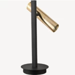 أباجورة طاولات مودرن، مقاس 25×24×48 سم، لون أسود وذهبي