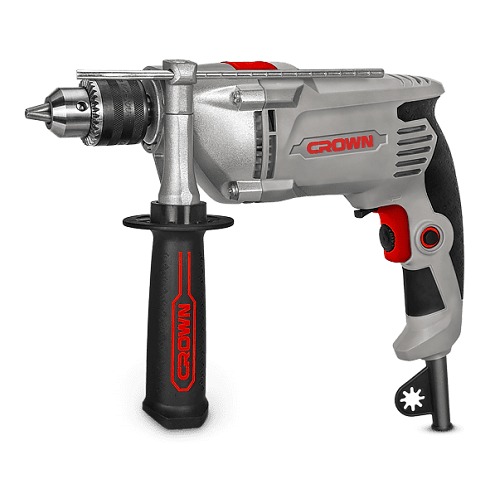 Electric Impact Drill 810 Watt Steel 13 mm, Crown CT10130 | SAUDI INDUSTRIAL TOOLS COMPANY