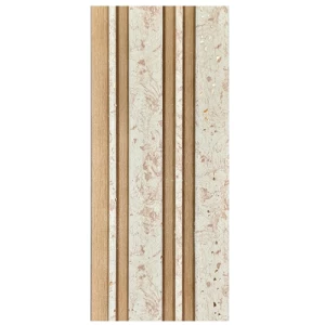 Wood Substitute for Walls Size 10.5×118mm×2.9 cm Beige with Light Brown | Roafd Alabdaa Company