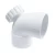 UPVC Plastic Elbow 87.5° With Door Al-Munif Brand Size 2 Inch  Color White