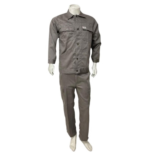 Protective Suit Twill Cotton Size L Gray Color | Forte