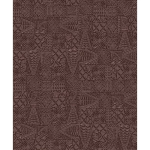 Spanish Wallpaper Patterned Design 10 m x 0.53 m, Brown | Balbaid Decor Company